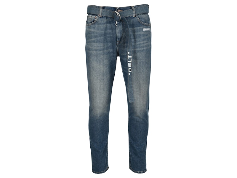 新品未使用】off-white Slim Low Crotch Jeans-