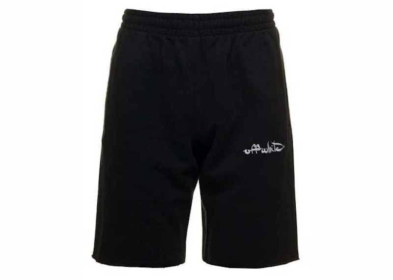 Pre-owned Off-white Men's Offwhite Bermuda Shorts Shorts With Script Logo Embroidery In Black