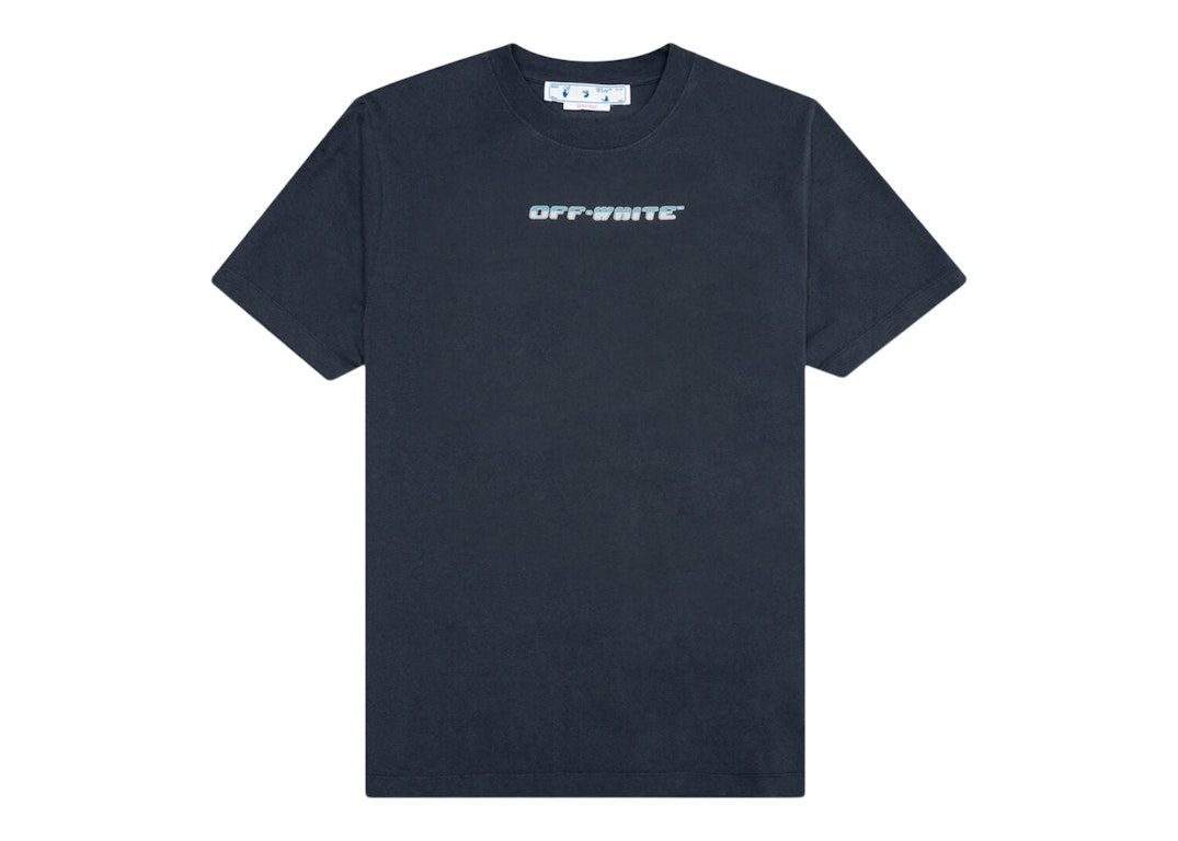 Pre-owned Off-white Between Arrow Oversized Ss T-shirt Outerspace/white
