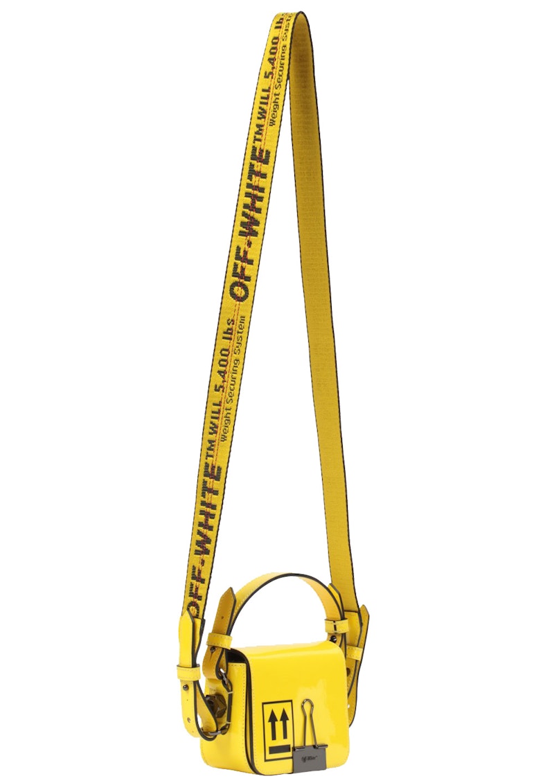 Off white binder clip bag yellow new arrivals