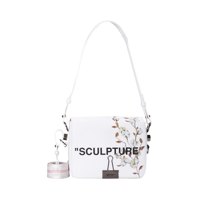 off white sculpture bag flower