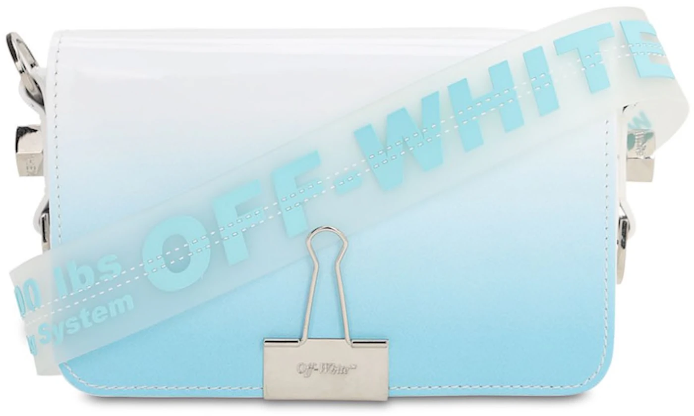 Off-white Degrade Small Box Tote Bag In Blue