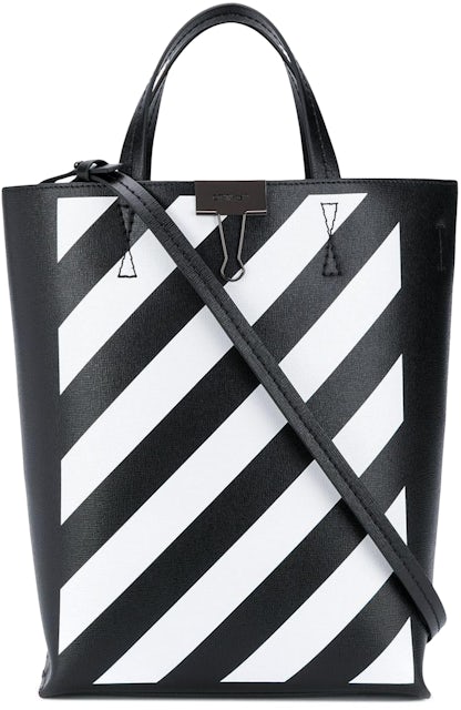 OFF-WHITE Binder Clip Bag Diag Baby Black White