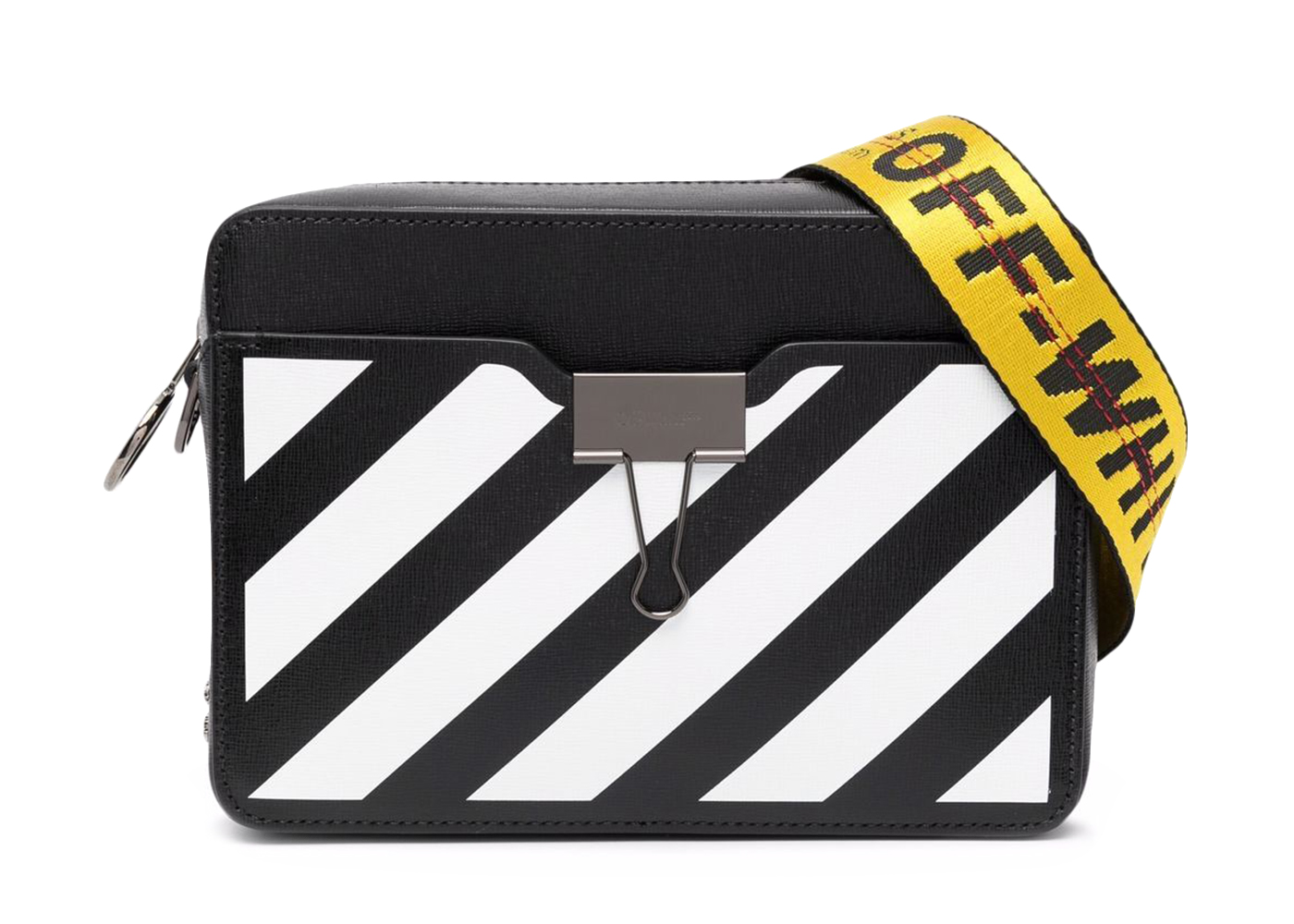 OFF-WHITE Binder Diag Camera Shoulder Bag SS22 Black White ...