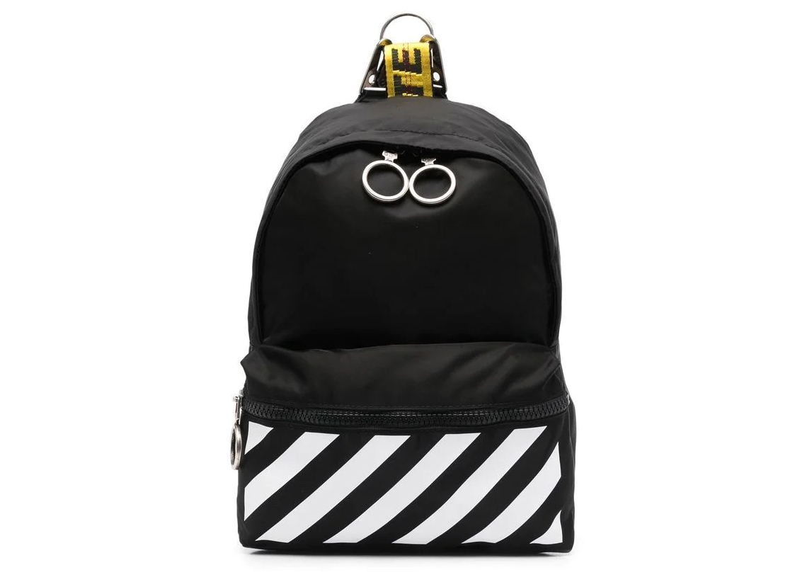 OFF-WHITE Binder Mini Backpack Black in Polyamide/Polyester with