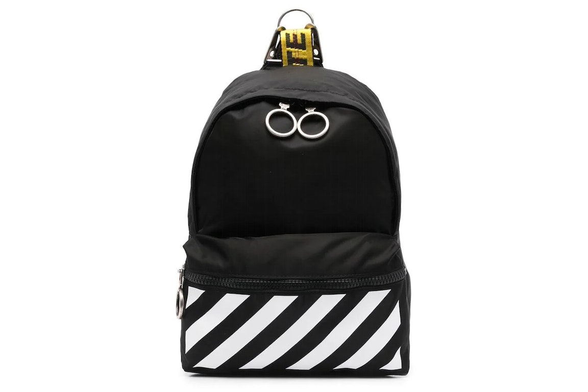Pre-owned Off-white Binder Mini Backpack Black