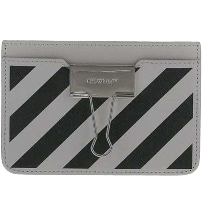 OFF-WHITE Binder Simple Card Case White in Leather - US OFF-WHITE Binder Simple Card Case White in Leather - US
