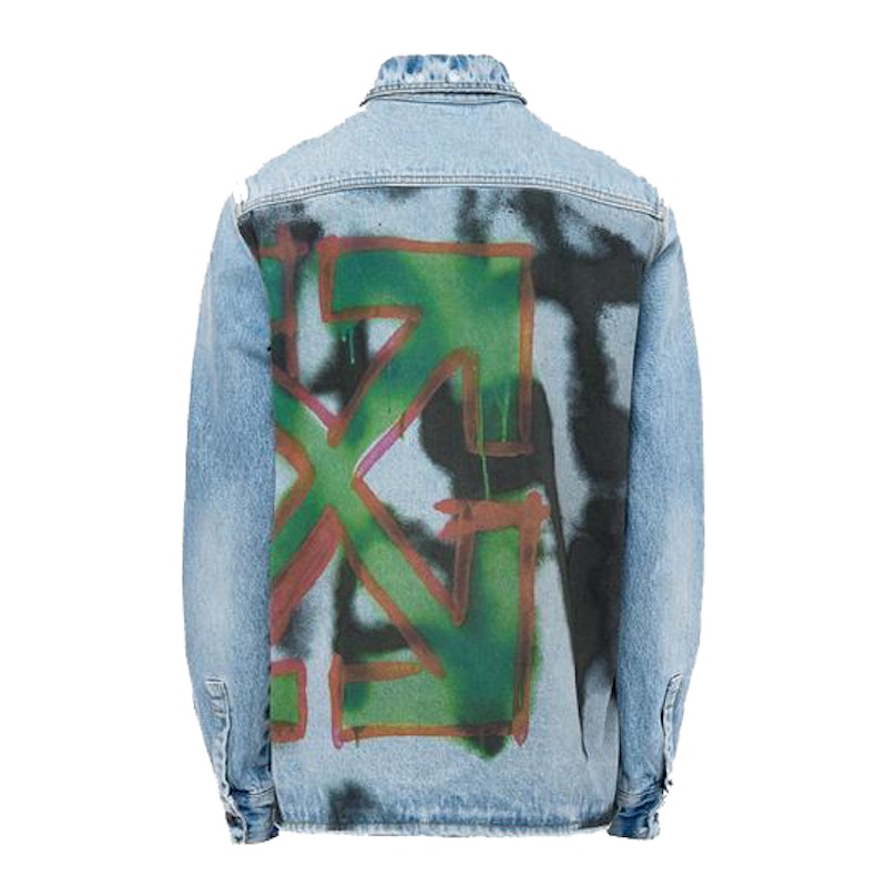 Off white store multicolor denim jacket