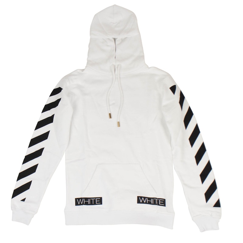 OFF-WHITE Blue Collar Hooded Sweatshirt White Men's - SS16 - US