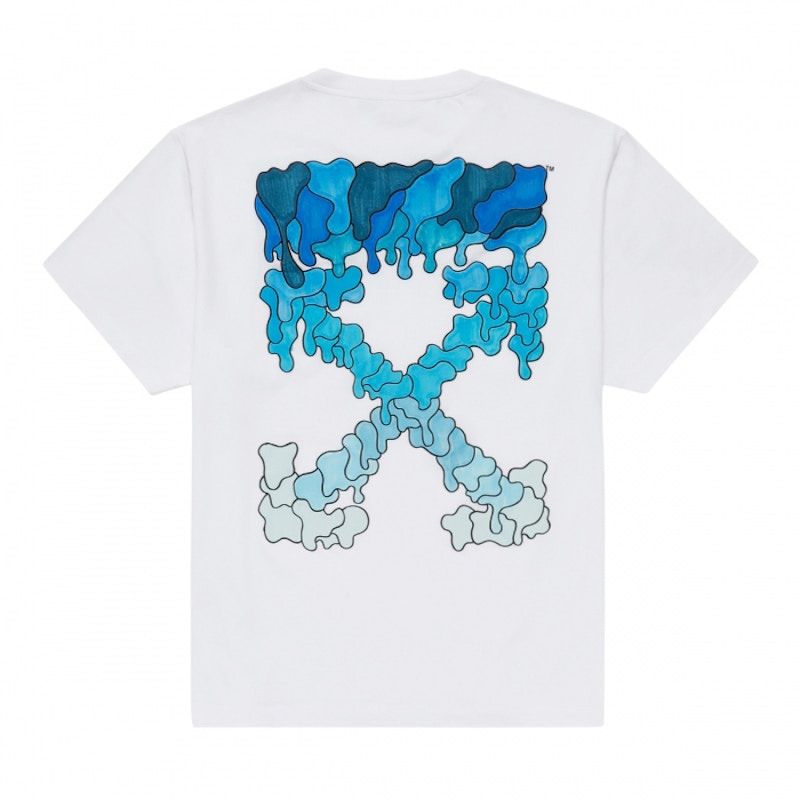 Off white cheap tee blue