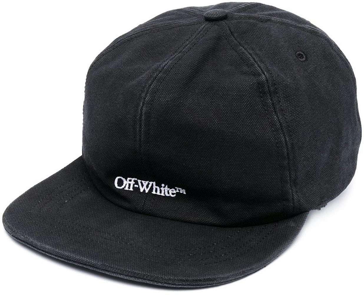 Off-White Bookish Logo Embroidered Baseball Cap -