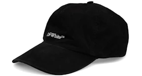 Off-White Bookish Logo Embroidered OBaseball Velcro Strapback Cap Black/White