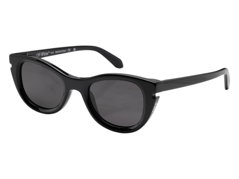 Pre-owned Off-white Offwhite Boulder Sunglasses In Black Dark Grey (oeri112s24pla0011007/fr)