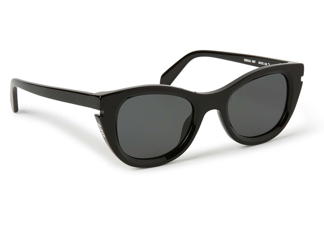 Pre-owned Off-white Boulder Sunglasses Black (oeri112s24pla0011007)