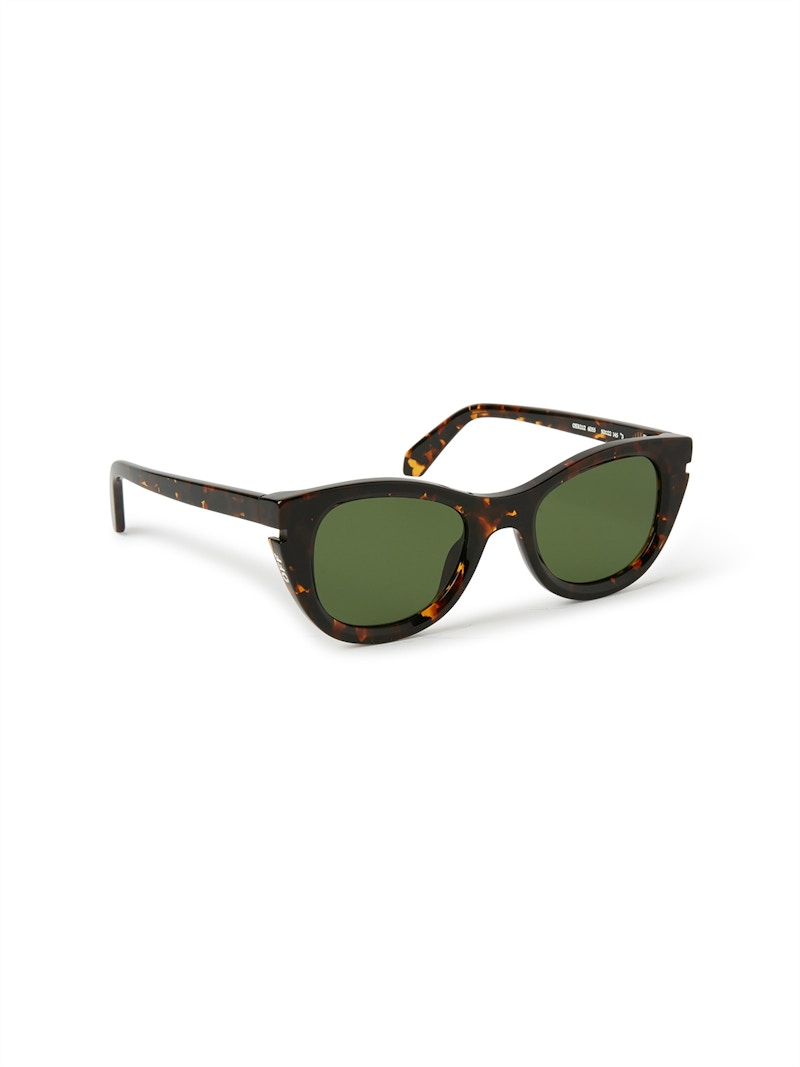 Pre-owned Off-white Offwhite Boulder Sunglasses In Havana/green (oeri112s24pla0016055/fr)