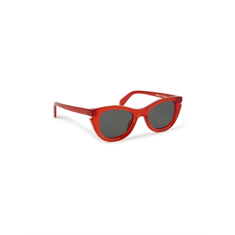 Pre-owned Off-white Offwhite Boulder Sunglasses In Red/dark Grey (oeri112s24pla0012507/fr)