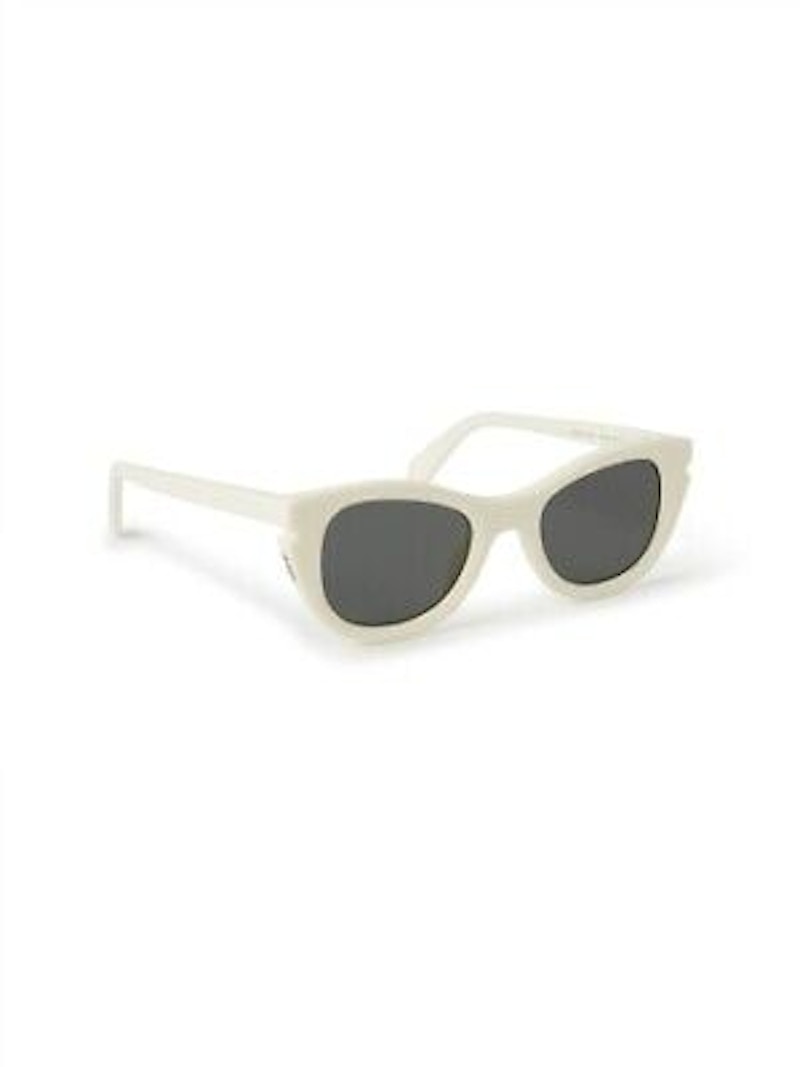 Pre-owned Off-white Off Boulder Sunglasses In White/dark Grey (oeri112s24pla0010107/fr)