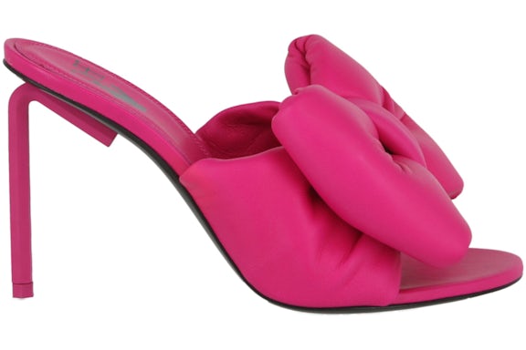 OFF-WHITE Bow High Allen Pointed Sandal Fuchsia (Women's)