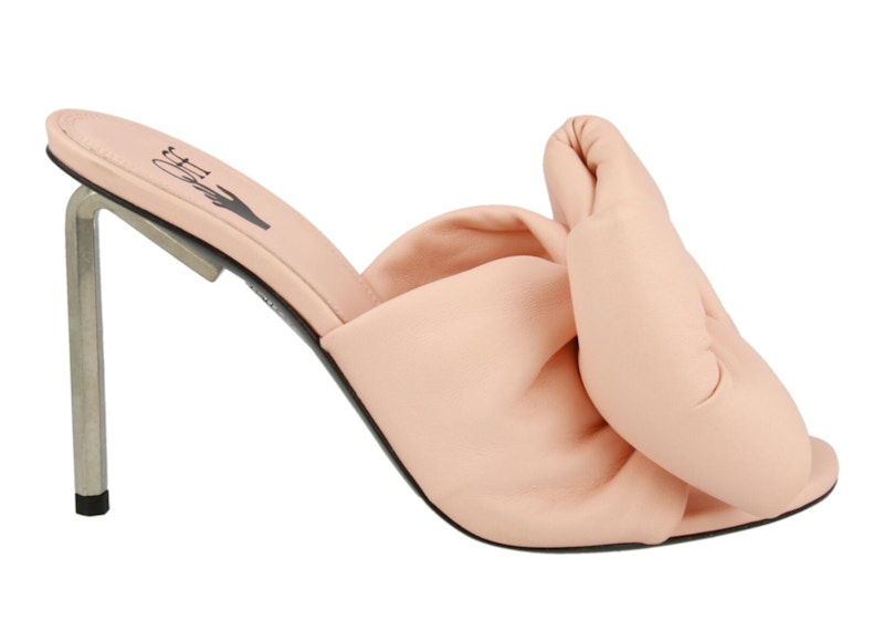 Pre-owned Off-white Offwhite Bow High Allen Pointed Sandal (women's) Sneakers In Light Pink