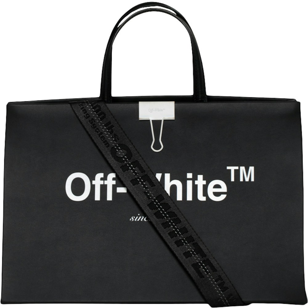 OFF-WHITE Box Bag White in Leather with Silver-tone