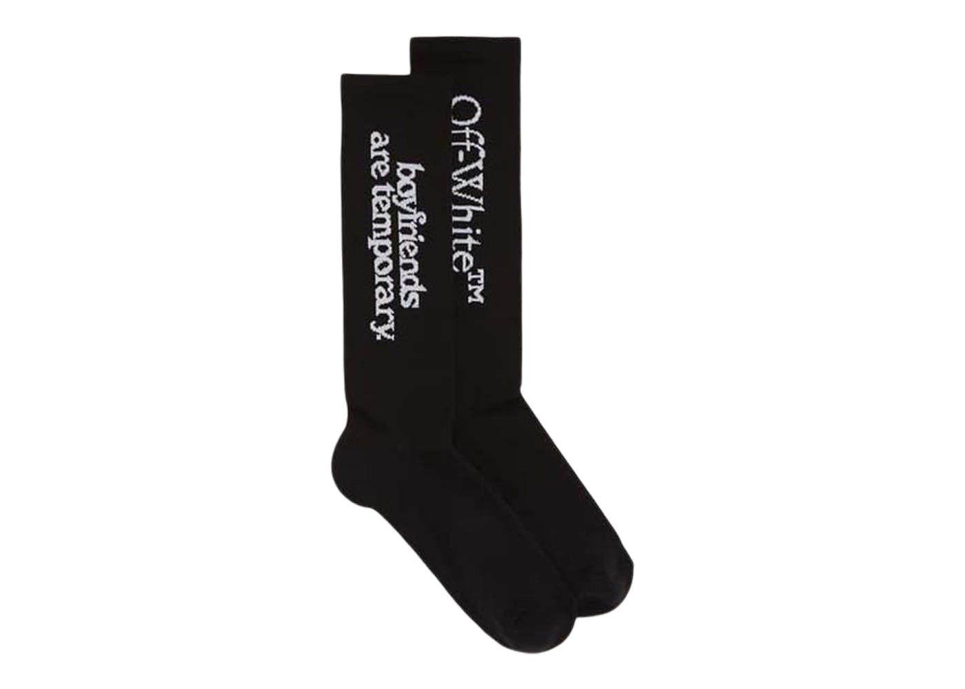 OFF-WHITE Arrow Bookish Socks White/Black (OMRA075C99KNI0010110)