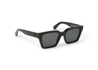 OFF-WHITE Branson Square Sunglasses Black/Dark Grey  (OERI111S24PLA0011007-FR) in Acetate/Metal - JP