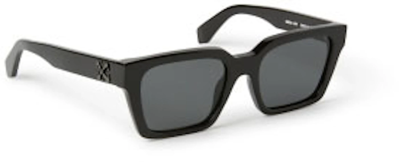 OFF-WHITE Branson Square Sunglasses Black/Dark Grey  (OERI111S24PLA0011007-FR) in Acetate/Metal - US