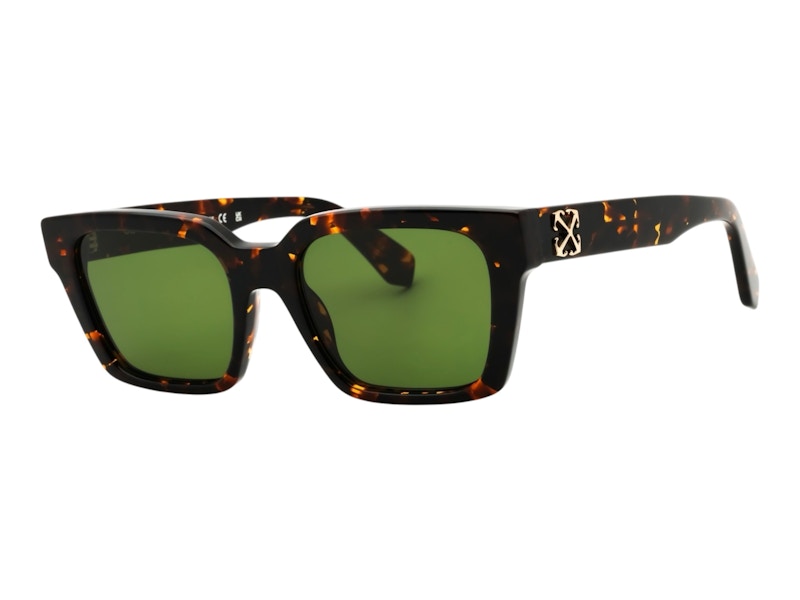 Pre-owned Off-white Offwhite Branson Sunglasses In Havana Green (oeri111c99pla0016055)