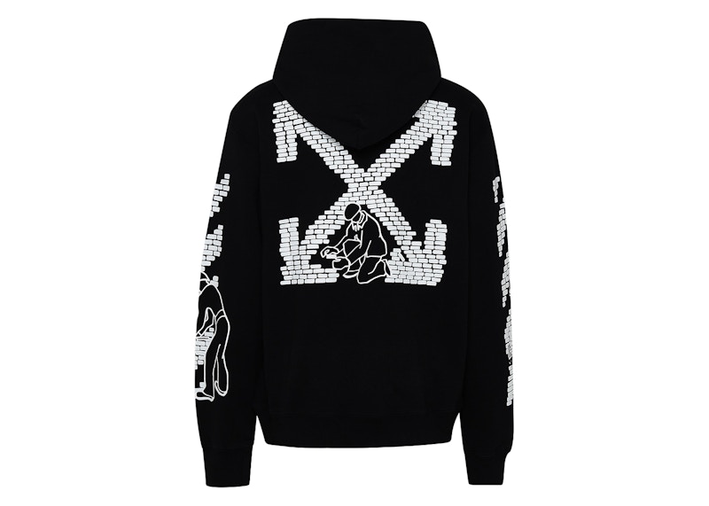 OFF-WHITE Chain-Link Arrows Hoodie Black