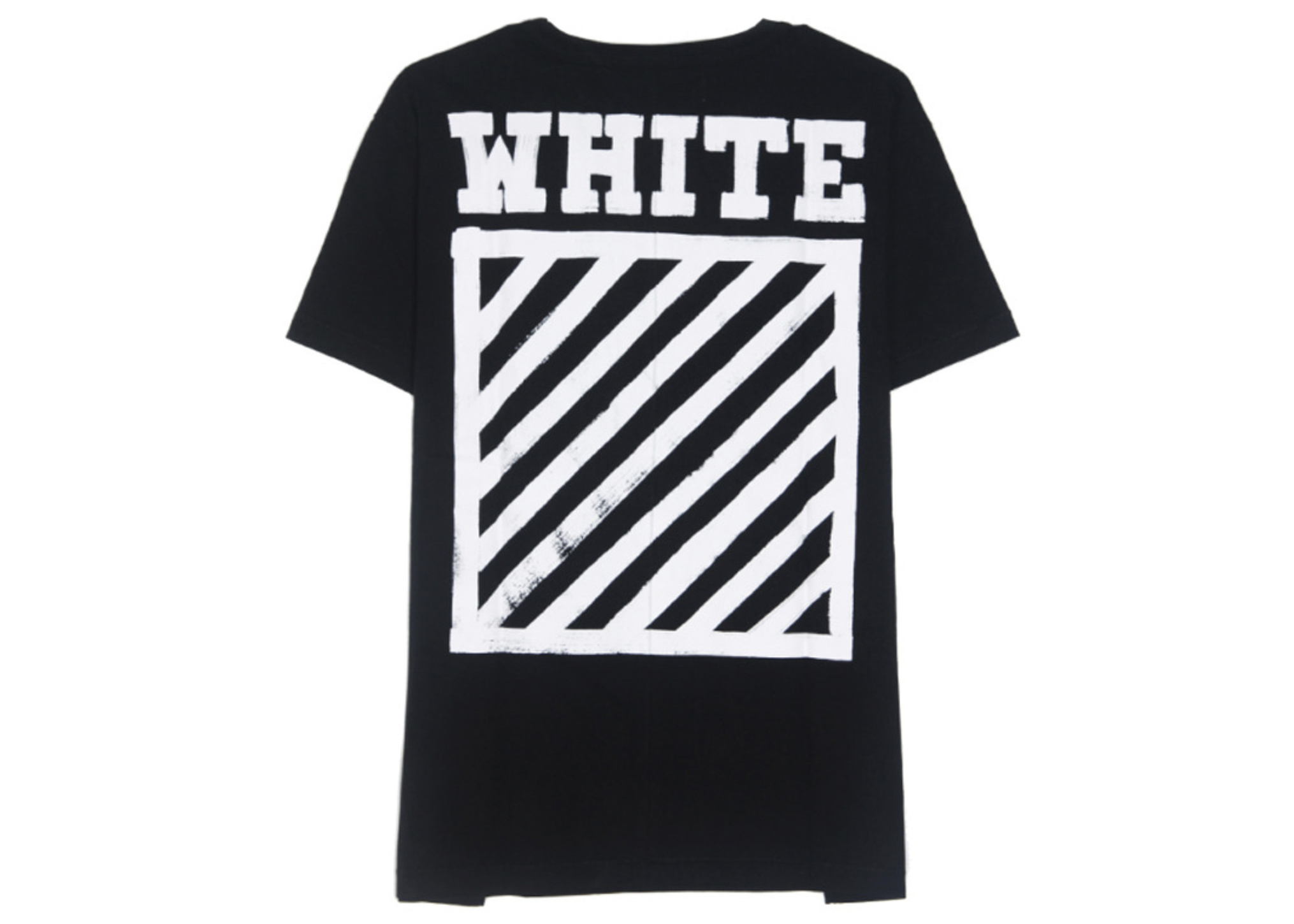 Off-White Brushed Diag T-shirt Black/White