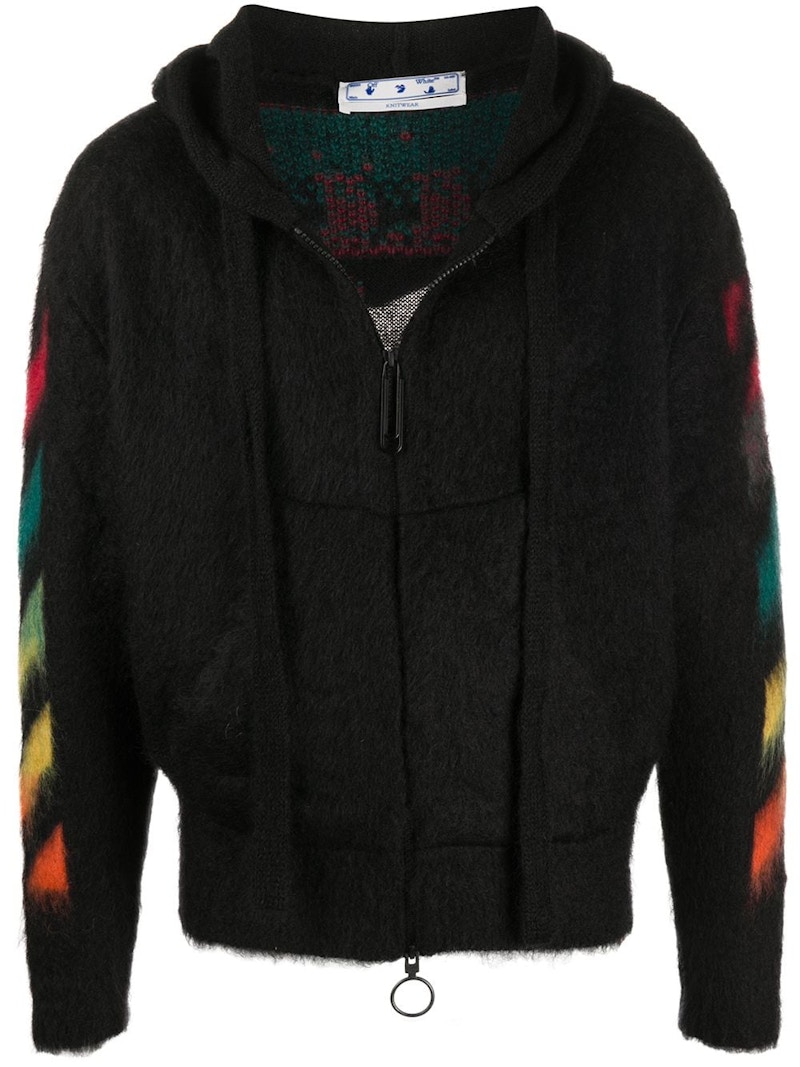 Off white rainbow hoodie sale