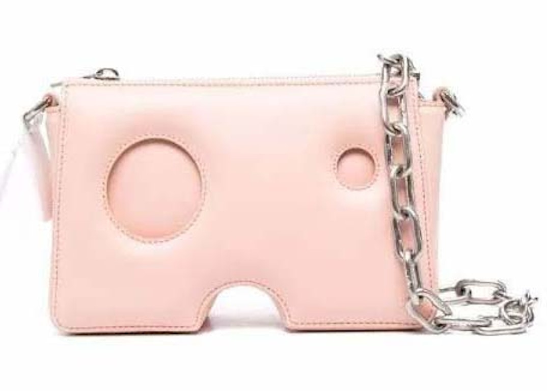 Pre-owned Off-white Burrow Leather Shoulder Bag Pink