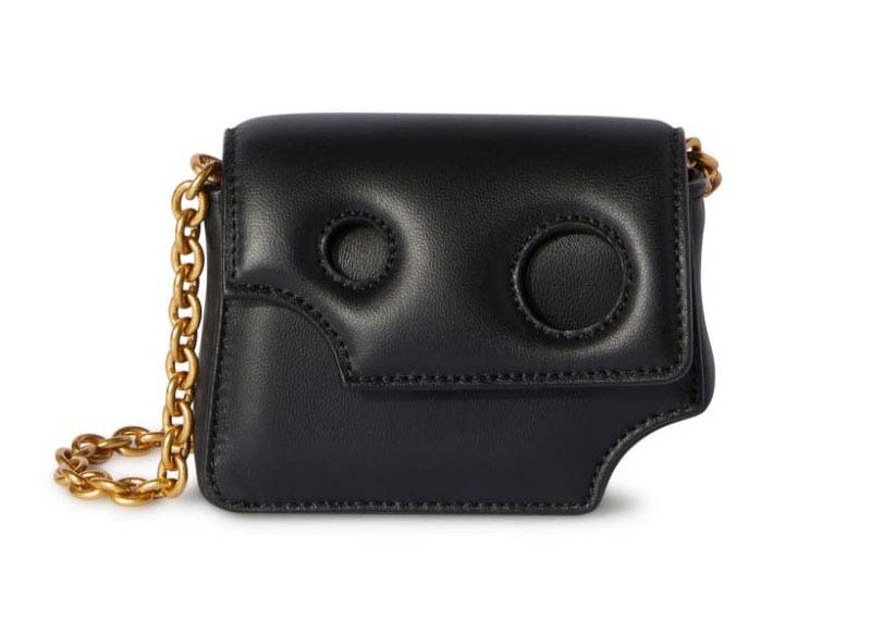 OFF-WHITE | BURROW NANO BAG BLACK ナノバッグ OFF-WHITE Burrow Nano Bag Black in Leather - US