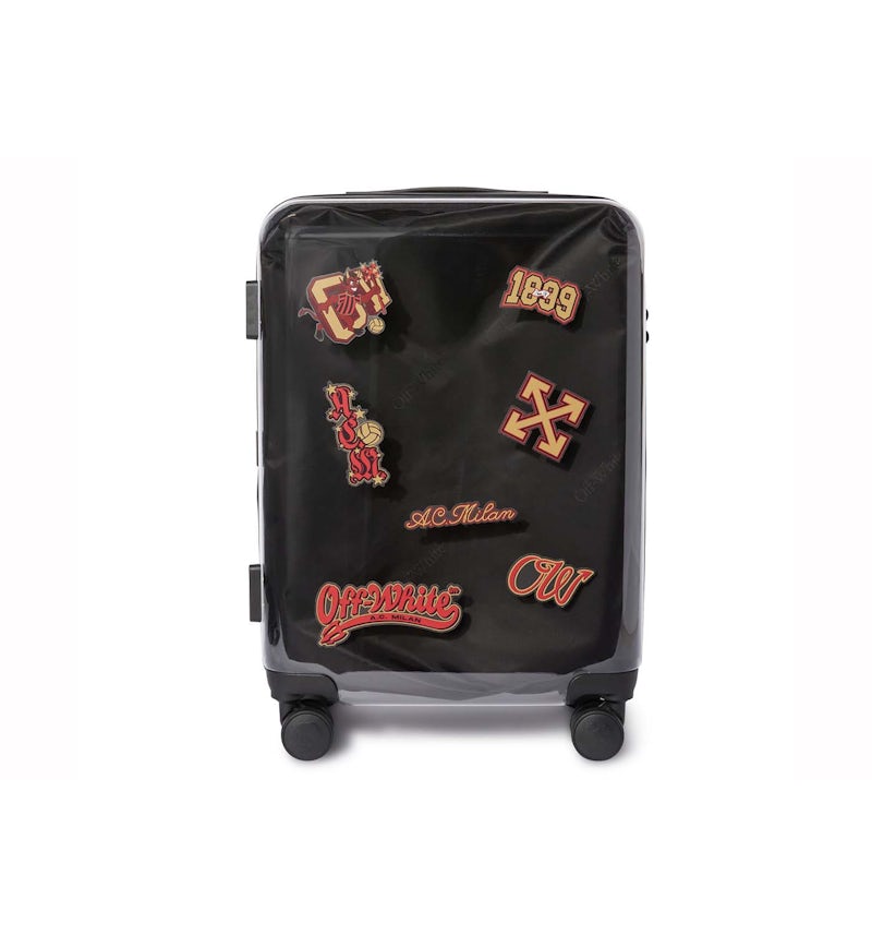 OFF-WHITE C/O Ac Milan Logo Cabin Luggage Transparent/Grey in