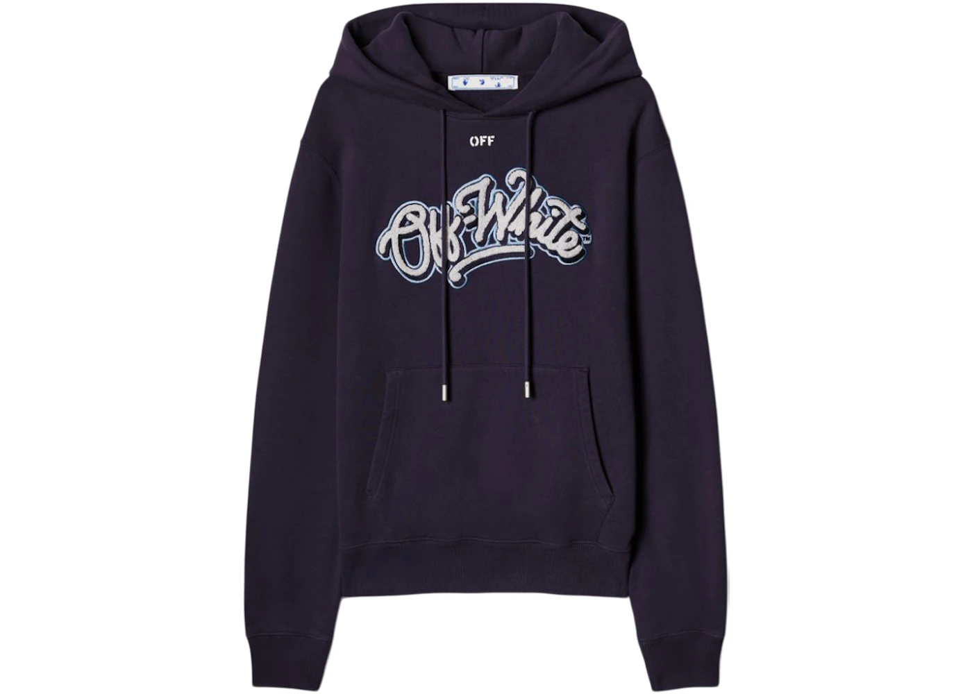 OFF-WHITE C/O Chicago Bulls Hoodie Navy/White/Light Blue Men's
