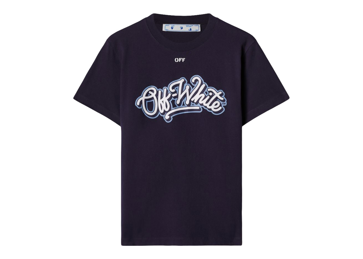 OFF-WHITE C/O Chicago Bulls T-shirt Navy/White/Light Blue Men's 