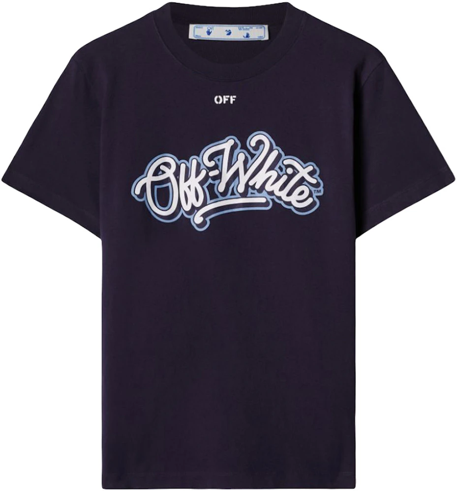 Off-White c/o Virgil Abloh Women's TM c/o Chicago Bulls T-Shirt - Blue - T-shirts