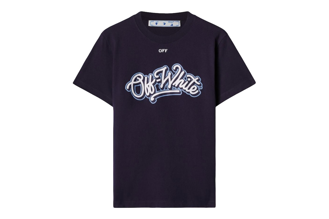 Pre-owned Off-white C/o Chicago Bulls T-shirt Navy/white/light Blue