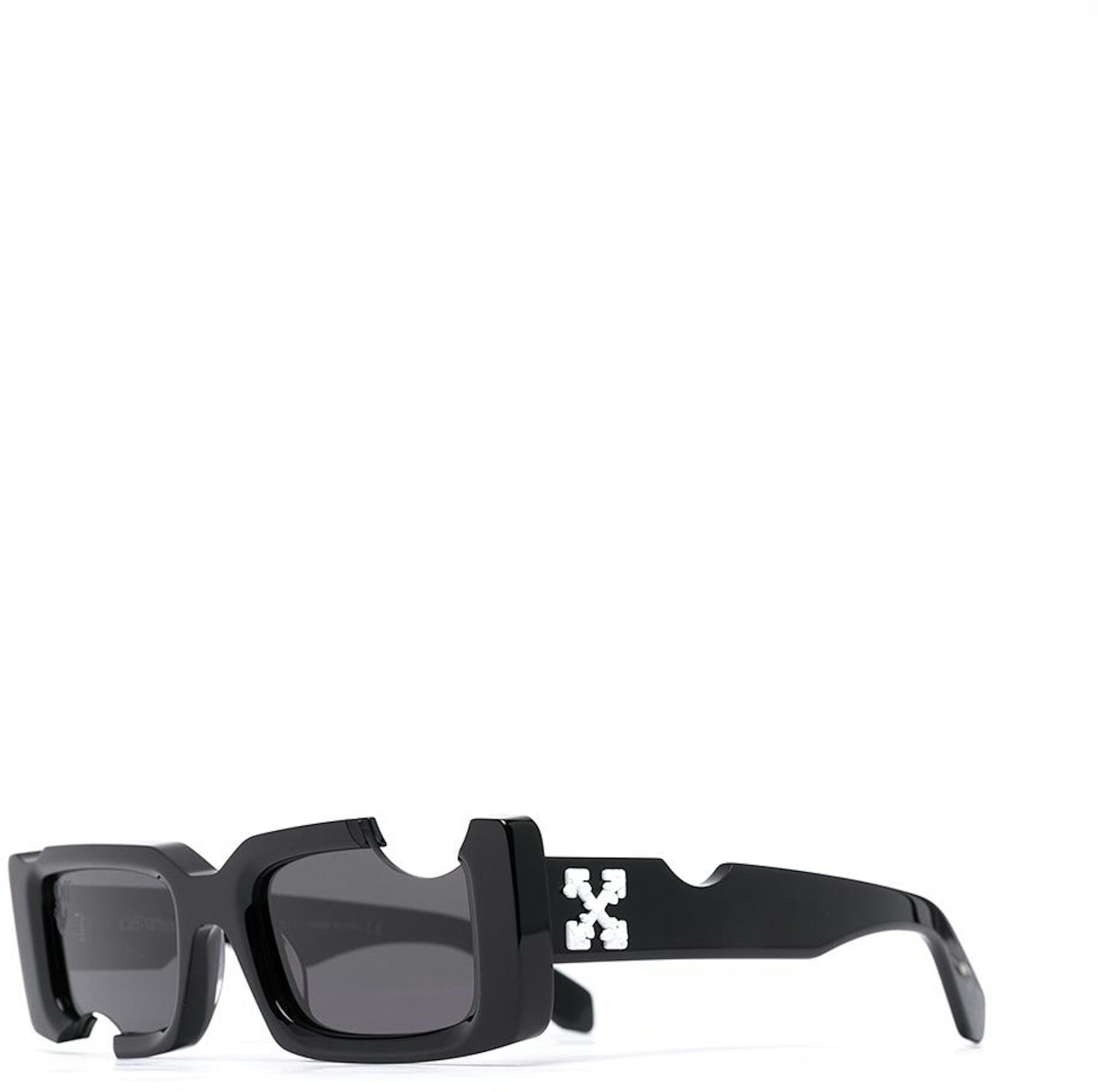Off-White Virgil Sunglasses OERI008C99PLA0024545 Crystal Frame Blue Lens
