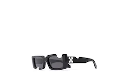 OFF-WHITE Cady Rectangular Frame Sunglasses Black/White (OWRI026S21PLA0011001)
