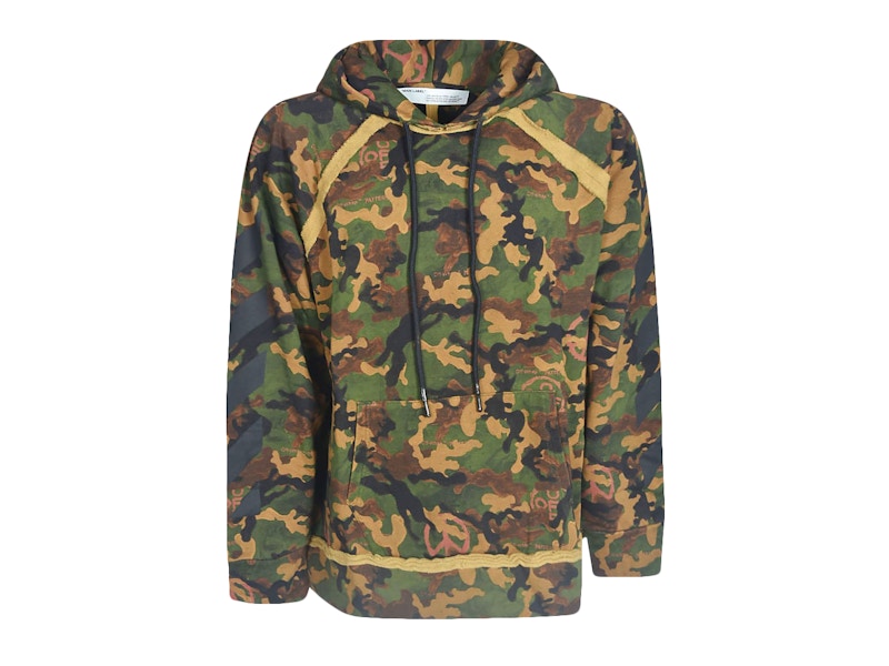 camo off white hoodie