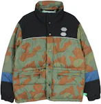 OFF-WHITE Camo Down Fill Puffer Jacket Green