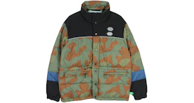 OFF-WHITE Camo Down Fill Puffer Jacket Green