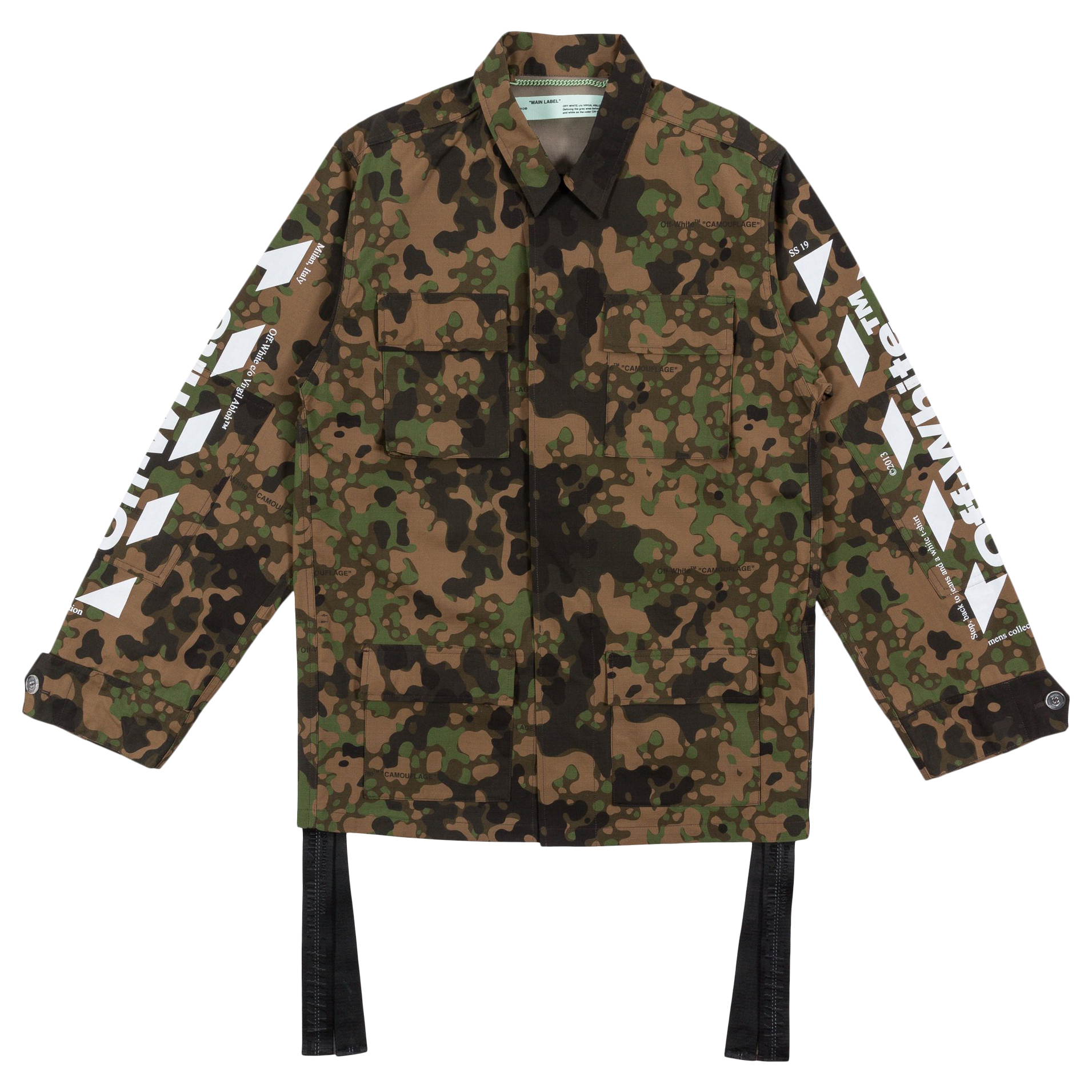 OFF-WHITE Camoflauge Diag Field Jacket Military Green/Brown - SS19