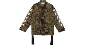OFF-WHITE Camoflauge Diag Field Jacket Military Green/Brown