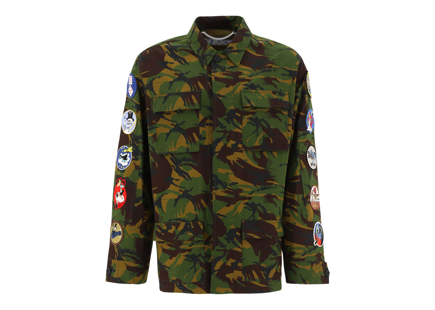 OFF-WHITE Camou Patch Field Jacket Army Green
