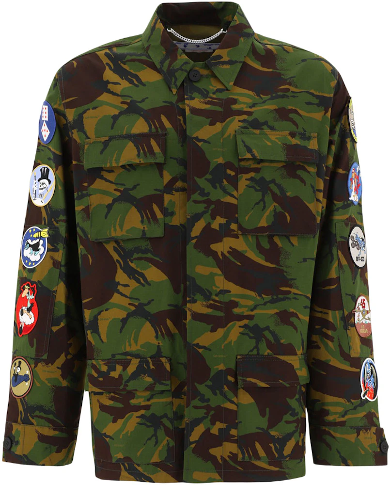 OFF-WHITE Camou Patch Field Jacket Army Green Men's - SS23 - US