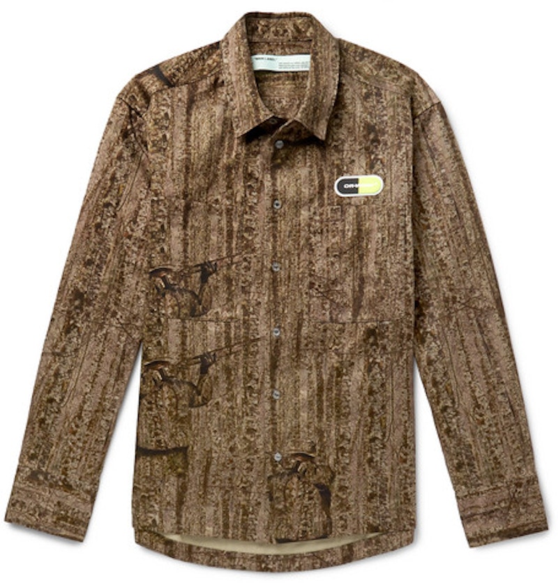 Pre-owned Off-white Men's Offwhite Uflage Print Overshirt In Camo In Multi