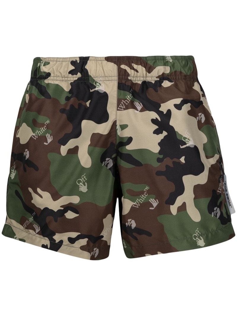 off white camouflage shorts