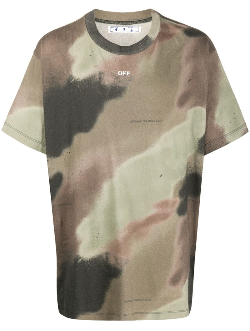 off white tee camo